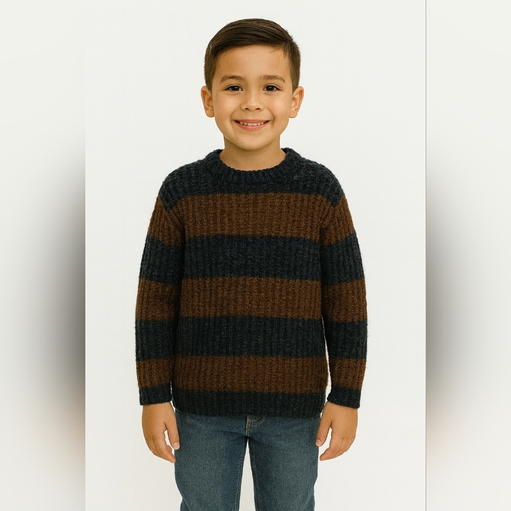 Striped Knit Sweater for Kids